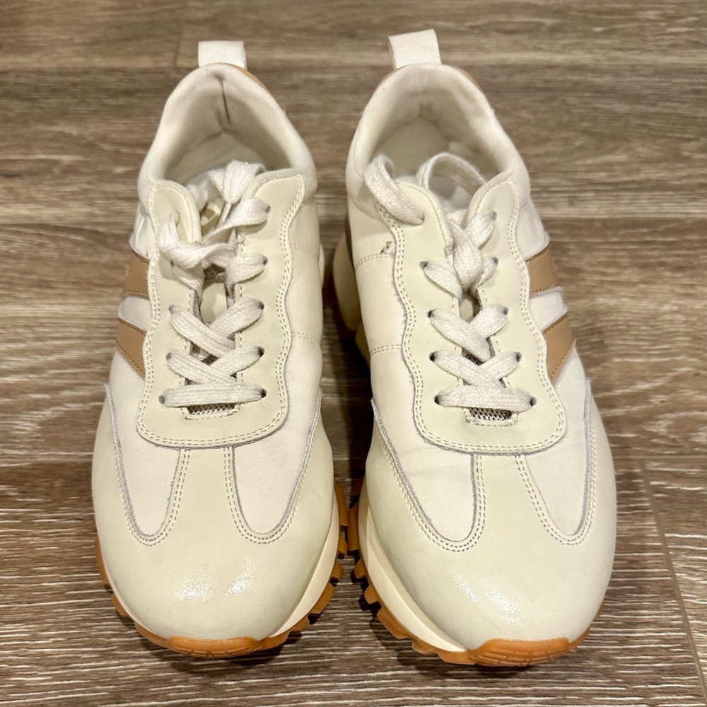 Somiliss Leather & Suede Patchwork Sneakers